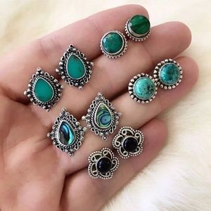 5 Pairs of Earrings Studds Set Boho Trendy